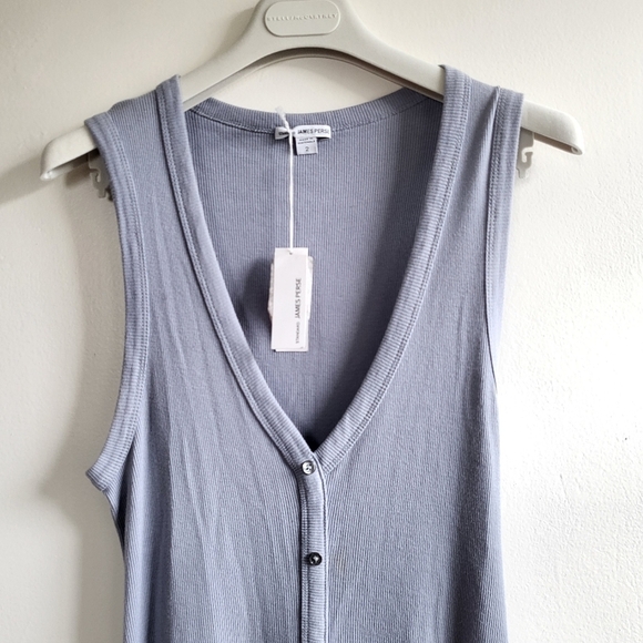New James Perse Ribbed Tank Aura Midi A-Line Dress NWT Size 2/Medium - Picture 6 of 12